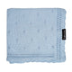 LullaLove babyfilt daisy blue 80 x 100 cm