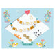 Djeco armbandstillverkningsset för barn vänskapsarmband bokstav