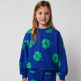 Bobo Choses Lucky Clover-tröja för barn, heltäckande blå