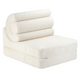 Wigiwama Baby multifunktionell sittpuff Flipster Krämvit