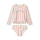 Liewood Badkläder för flickor Tvådelad Dagny Y/D randig Sorbet rose / Creme de la creme