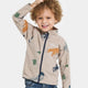 Didriksons Barnens sweatshirt med dragkedja Monte Winter Ocean Multi