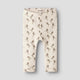 Lil' Atelier Babyleggings ribbade NBFGAYO Turtledove Artichoke