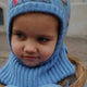 Konges Sløjd Stickad balaklava Belou Knit Rosie Shades