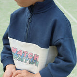 Konges Slojd Sweatshirt för pojke med halv dragkedja Lou Spellbound