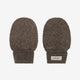 Huttelihut Babyvantar i merino ullfleece Wollfleece, Brown Melange