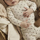 Lil' Atelier långärmad babybody slim fit Turtledove Ladybug NBNLAGO