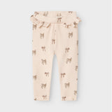 Lil' Atelier Baby Leggings Slim Silver Peony Bow NBFGAVO