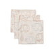 Jollein muslindukar 31x31cm elefanthistorier 3-pack