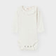 Lil' Atelier långärmad baby slim body Coconut Milk NBFRACHEL