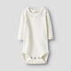 Lil' Atelier Baby bodysuit för flickor Kokosmjölk NBFTAPIA