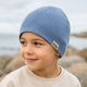 Huttelihut Ullmössa för barn Beanie Windward Blue