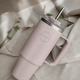 AYA&IDA Termosmugg med sugrör 885 ml Soft Rose