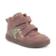 Froddo barfotaskor för barn, höga sneakers Loop, pastellrosa