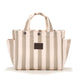 La Millou barnvagnsförvaring quiltade ränder beige