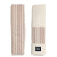 La Millou bältesmatta av bomullsvelour STRIPES BEIGE