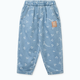 Liewood Borris denimbyxor med tryckt körsbärshjärta, sandig / denim