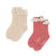 Konges Slojd barnstrumpor 2-pack Rosa mix