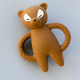 Konges slojd Babybitring Racoon Caramel Brown