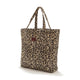 La Millou Shopper Bag Ortalion Quiltad mumie-väska med ficka Leopard Cream