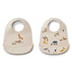 Liewood Silikonhaklapp Tilda All Together / Sandy 2-pack