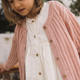 Lil' Atelier stickad tröja för flickor Misty Rose NMFFABIOLA
