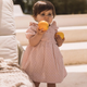 Lil' Atelier Baby Girl Dress Peach Whip NBFDEMBE