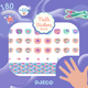 Djeco nagelstickers sjöjungfrur
