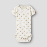 Lil' Atelier Kortärmad Body Sor Slim Coconut Milk Båt NBMGAYO